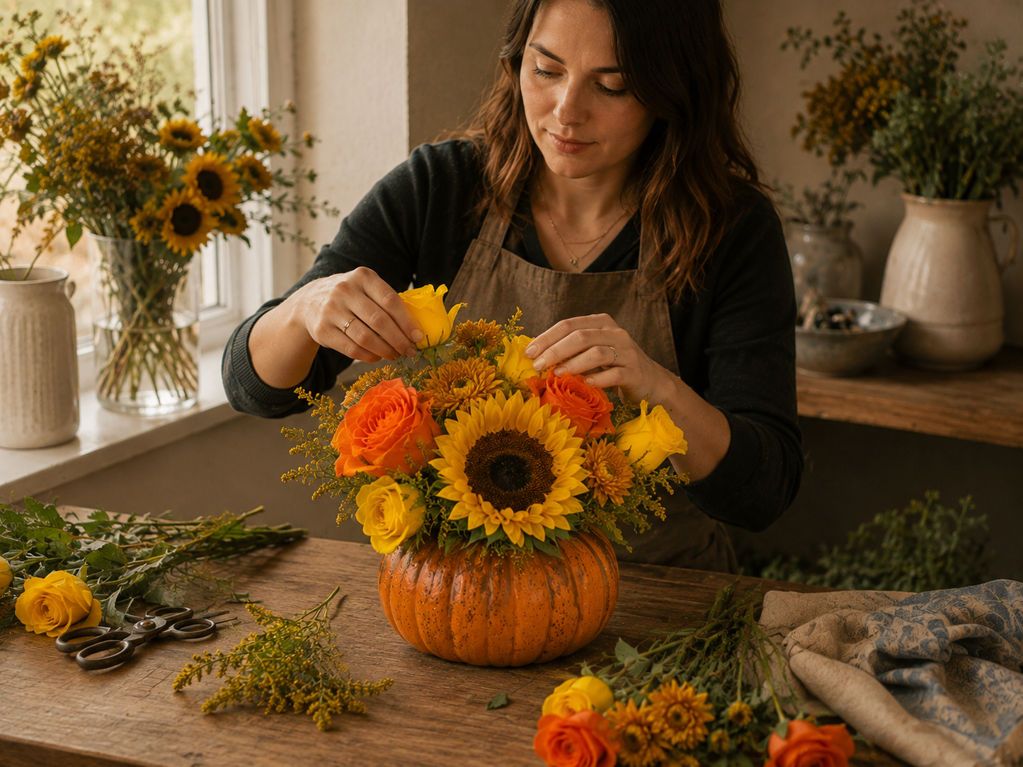 Floral Design: Fall Pumpkin Design