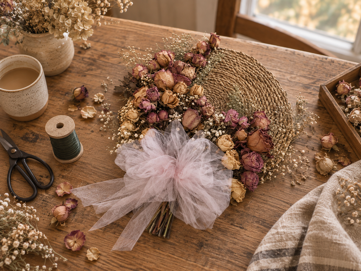 Dried Floral Wall Hanging